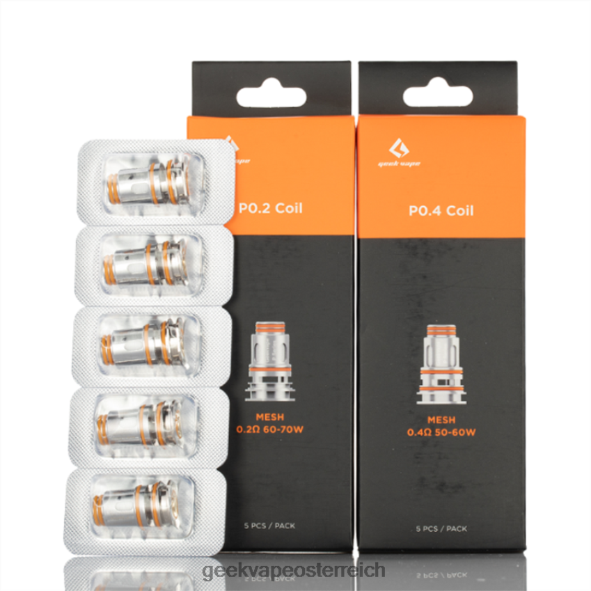 GeekVape 5 Stück/Packung p-Serie Spule p0,15 Ohm xm 6HX8NZ14 GeekVape On Sale