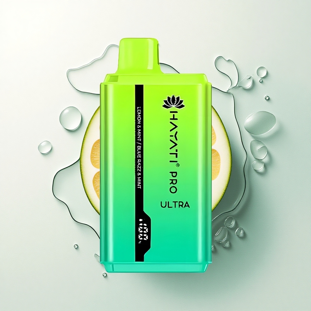 Hayati Pro Ultra 15000 Puffs Zitrone & Minze Blau-Razz & Minze mit 850mAh und 2% Nikotin
