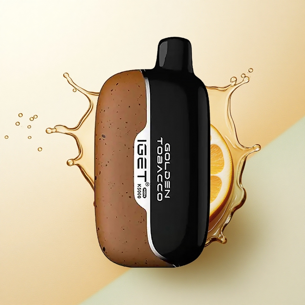 IGET Moon K5000 Puffs Goldener Tabak Mesh 1.35 Ohm PC 81.5g