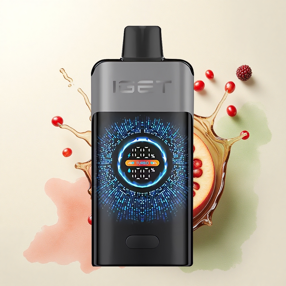 IGET ONE 12000 Puffs Schwarzbeere-Kirsche-Granatapfel mit 2700 mAh und Dual-Mesh-Spule