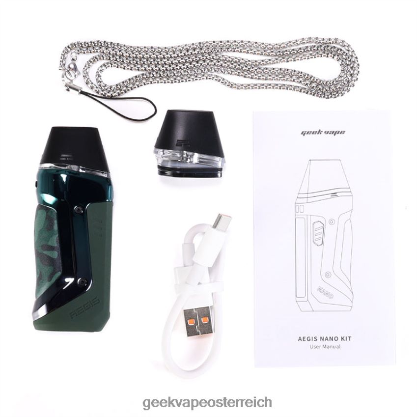 GeekVape Aegis Nano Kit 800mAh Tarnsilber 6HX8NZ127 GeekVape Verkaufen