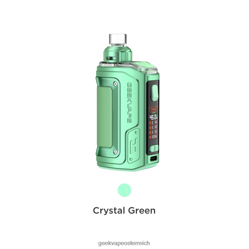 GeekVape H45 (Aegis Hero 2) Pod Mod Kit Crystal Edition Kristallgold 6HX8NZ141 GeekVape Österreich